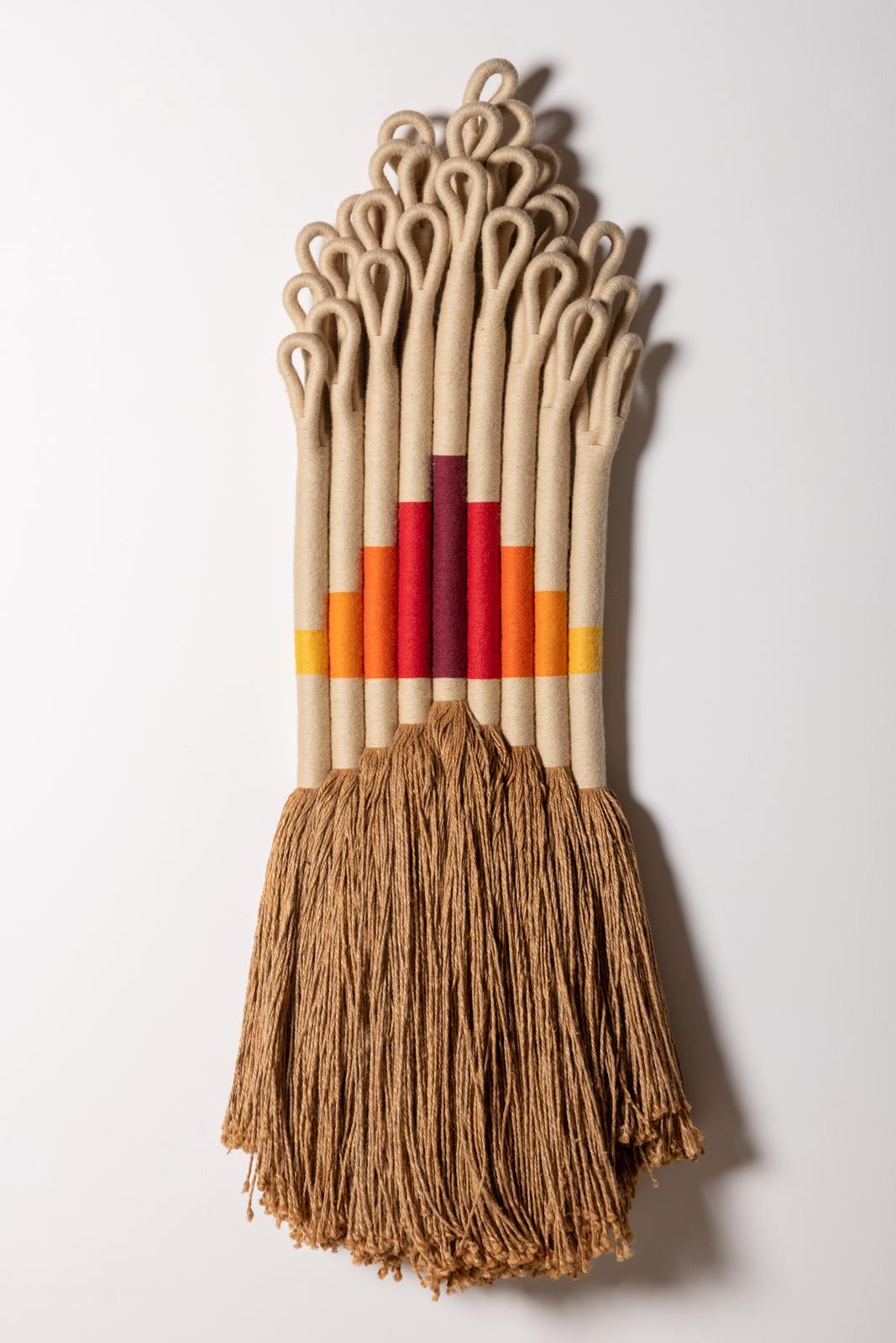 Ziggurat' par l'Artistics Jane Knight Installation textile Studio Craft 1970 en vente 2
