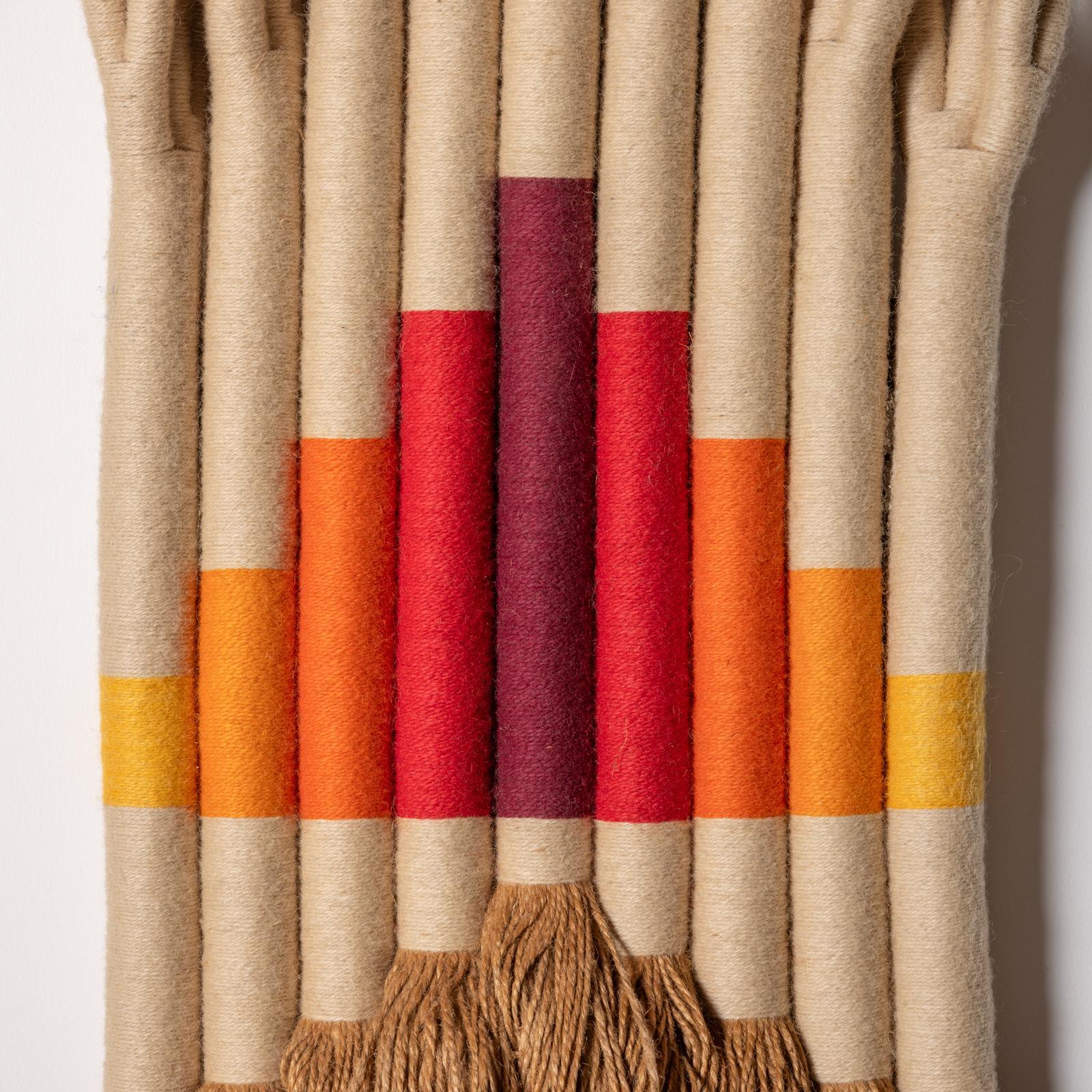 Ziggurat' par l'Artistics Jane Knight Installation textile Studio Craft 1970 en vente 3