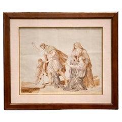 Follower Jacques-Louis David Neoclassical Red Chalck French Paper