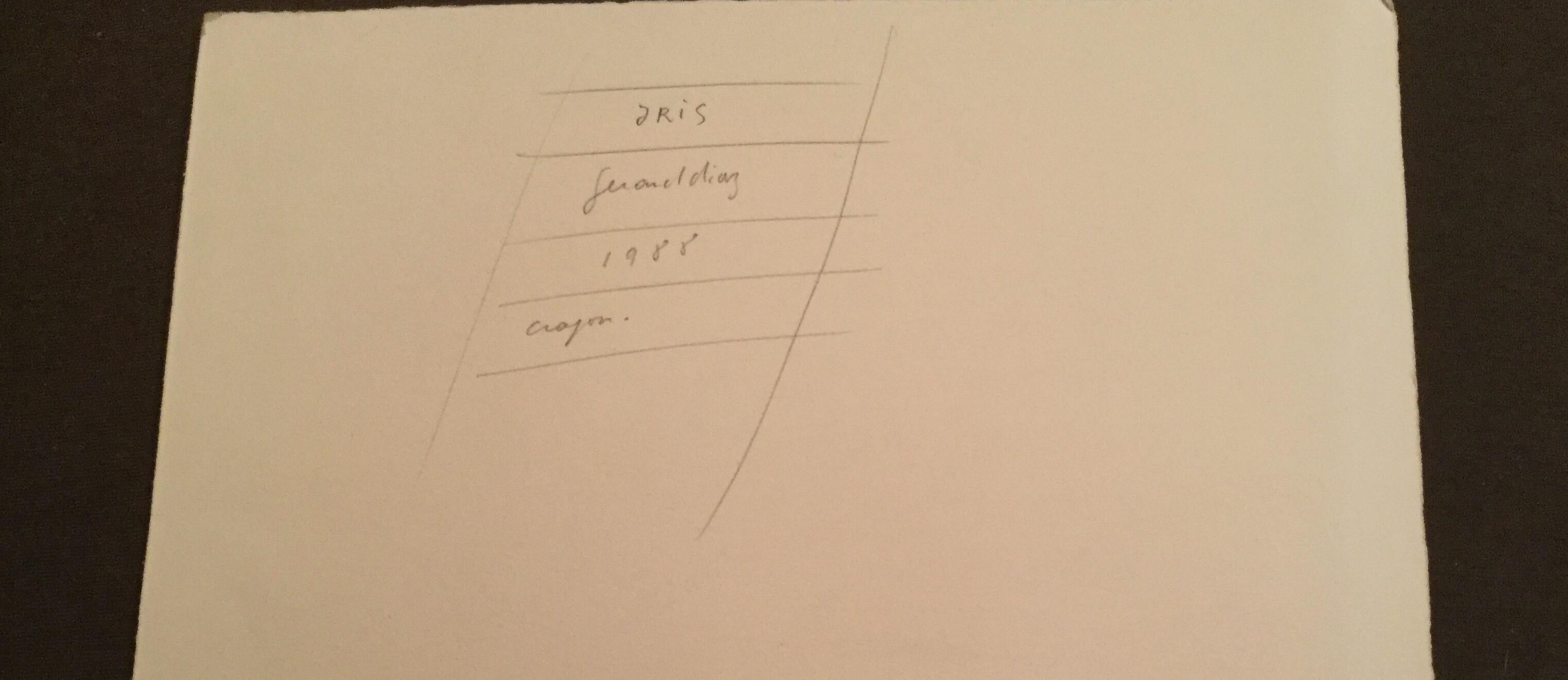 Gerardo Díaz  Iris francés contemporáneo Dibujo a lápiz en venta 3