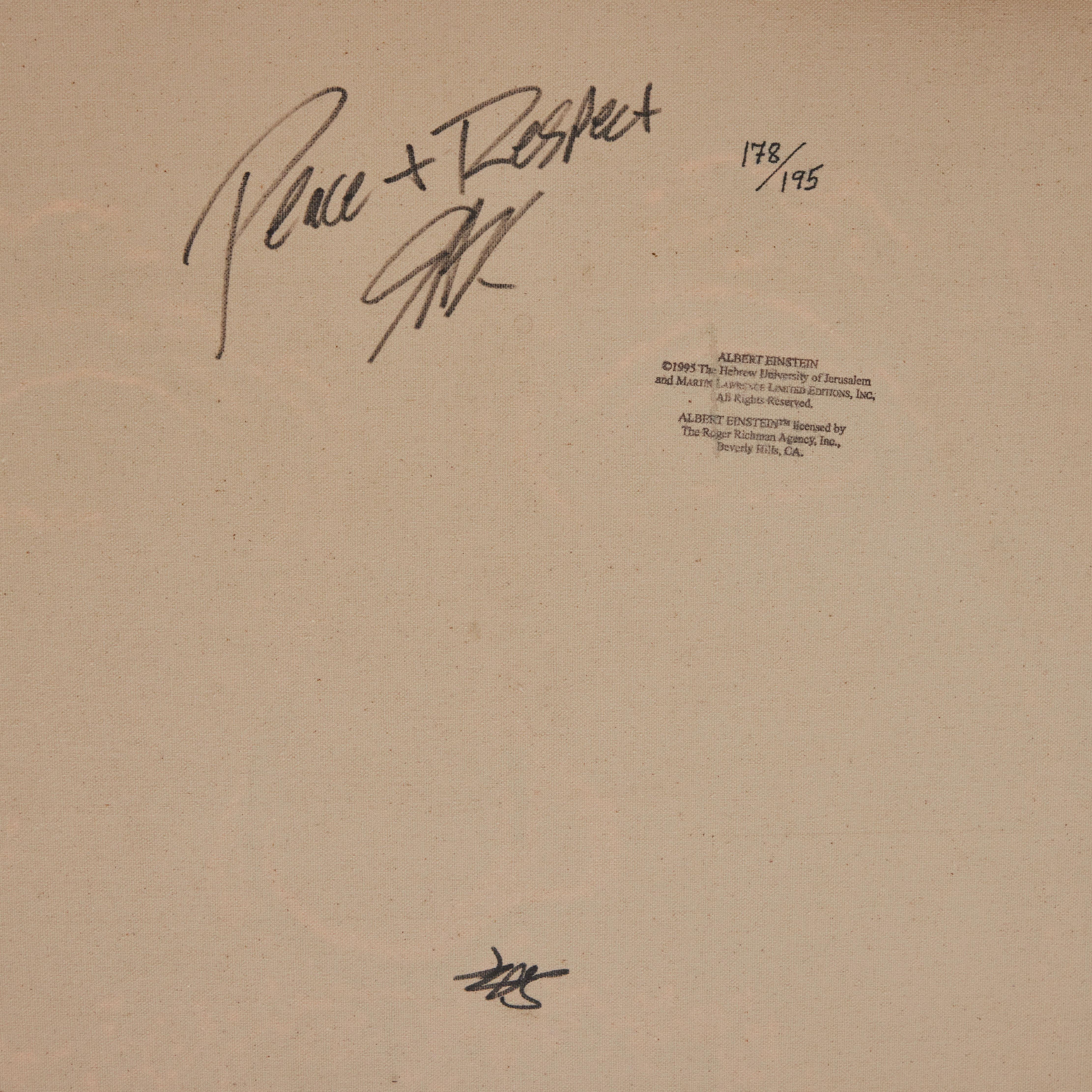 Einstein (Serie Homenaje a los Genios) 1996, Steve Kaufman en venta 9