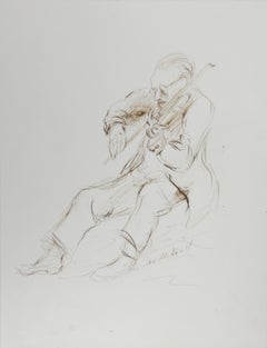 Encre moderne sur papier de Ira Moskowitz - VIII