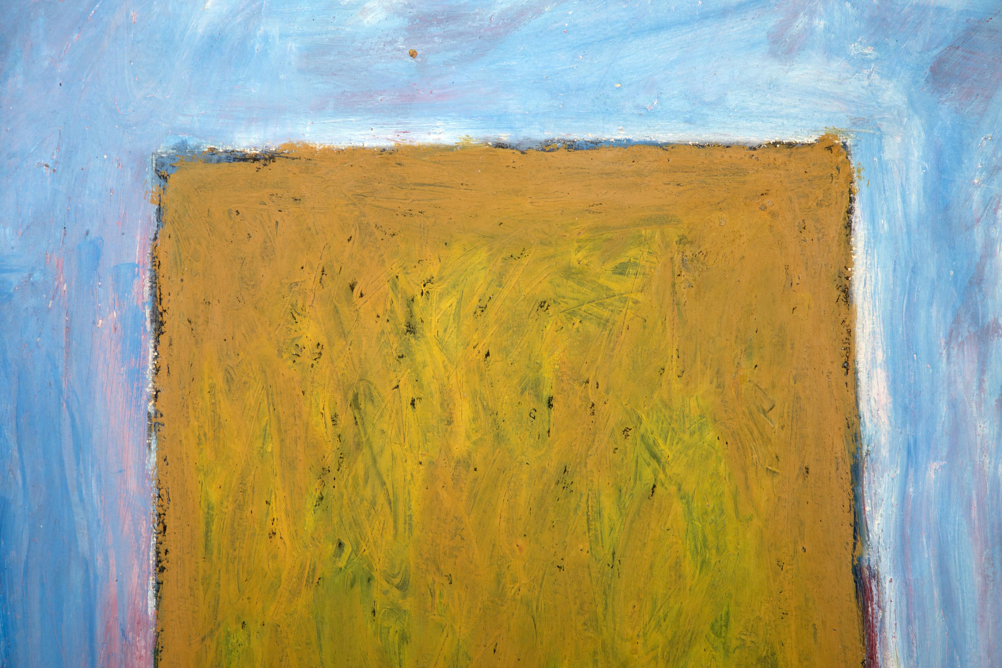 Green and White Squares, Minimalist Gouache on Paper by Peter Pinchbeck For Sale 2