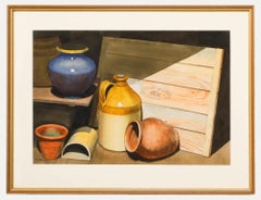 W. G. Roberts - Mid 20th Century Watercolour, Still Life with Stoneware Jug