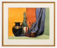 W. G. Roberts - Framed Mid 20th Century Watercolour, Still Life with Rose Hips