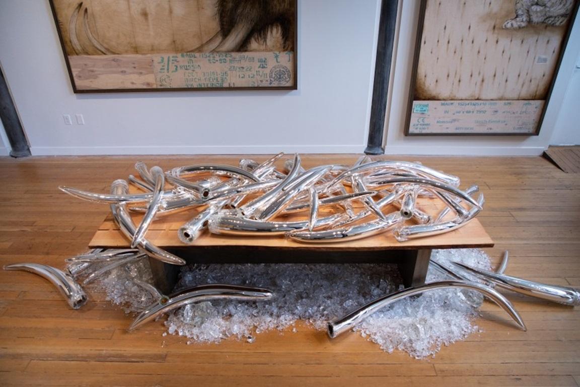 Bureaux individuels de l'installation Ivory.125, de Joseph Rossano, 2020 - Art de Unknown