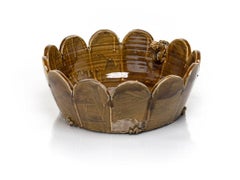 Large Scalloped Bowl with Tiger, by Jeffry Mitchell, 2020