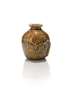 Amber Smiling Flower Vase, by Jeffry Mitchell, 2020