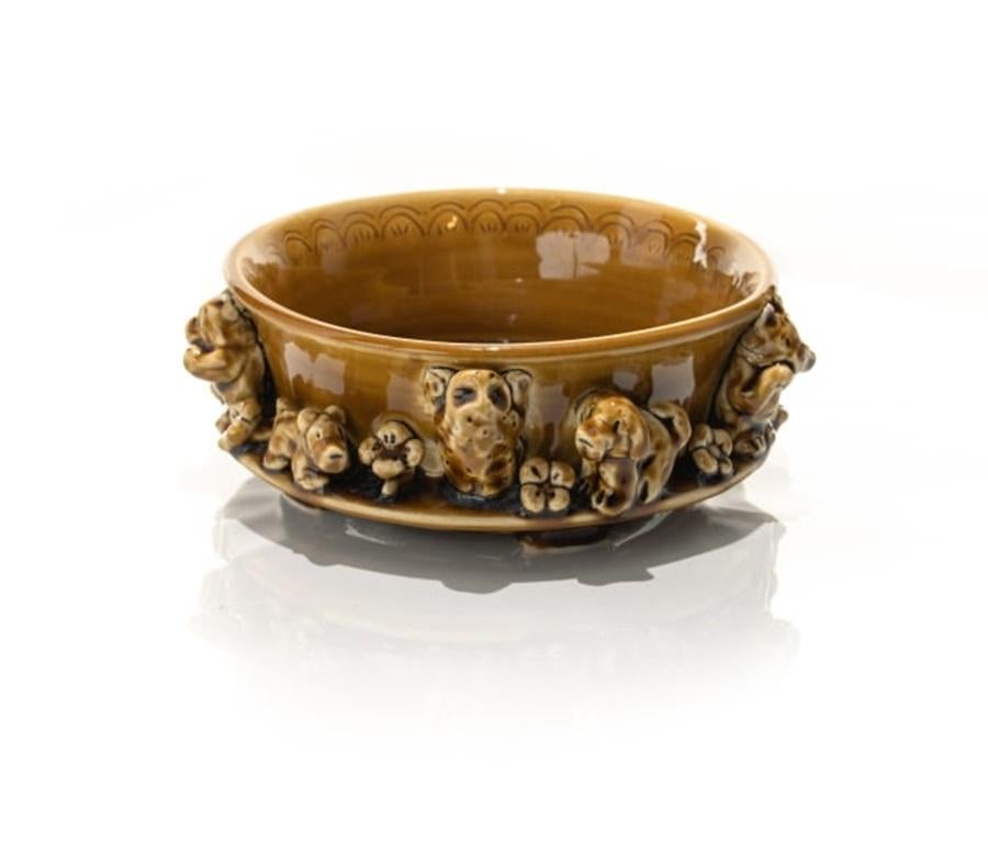 Light Brown Dog Bowl, by Jeffry Mitchell, 2020

Additional information:
Medium: Glazed ceramic
Dimensions: 3 x 8 1/4 in

About artist: Jeffry Mitchell’s primary medium is ceramic and he is well versed in its traditions around the globe (references