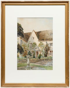 Antique Arthur Cecil Fare (1876-1958) - 1922 Watercolour, Heneage Court