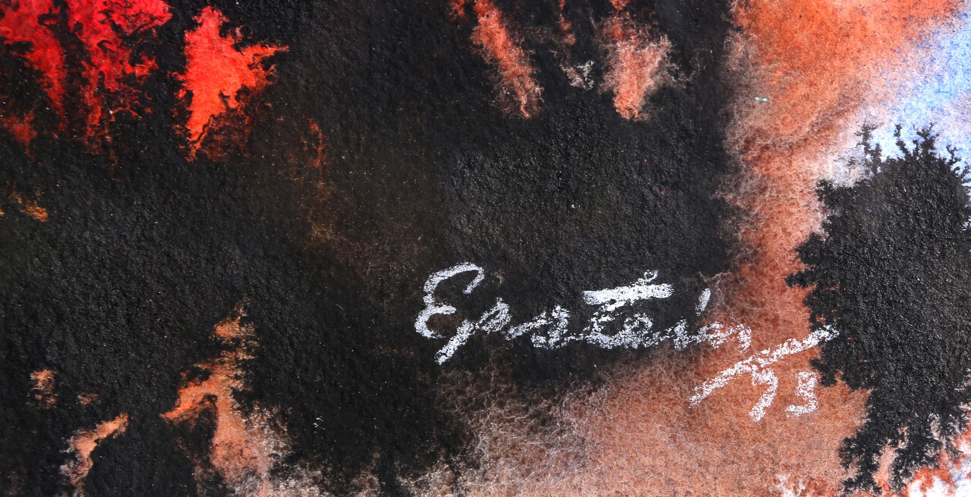sin título 4, acuarela expresionista abstracta de Max Epstein en venta 1