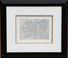 Etude l'Abuina Pre..., Surrealist Ink Drawing by Guillaume Azoulay