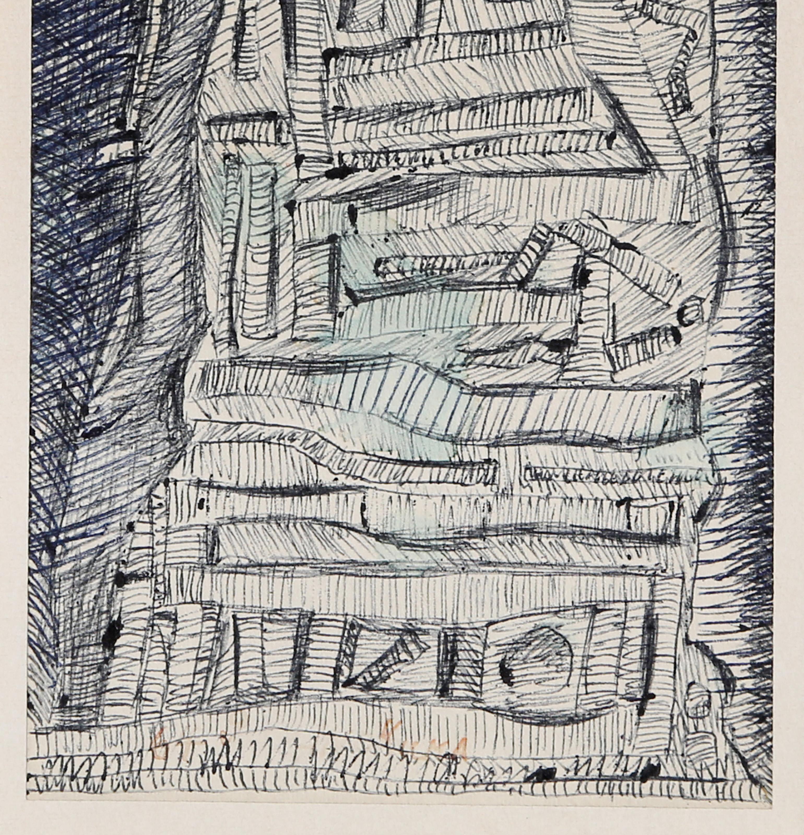 Labyrinth, Conceptual Ink Drawing by Genichiro Inokuma For Sale 3