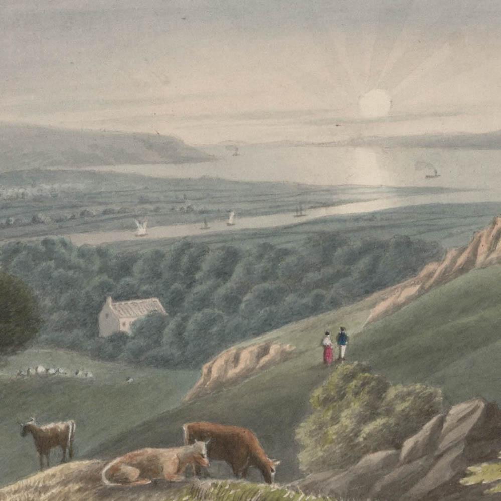 Thomas Charleton (1756-1849) - Aquarelle, Penpole Point, Clifton - Beige Landscape Art par Unknown