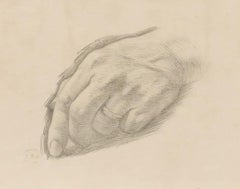 Edward Ridley (1883-1946) - Early 20th Century Graphite Drawing, Study of a Hand