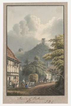 Thomas Remnant Charleton (1756-1849) - Aquarell, Ruinen von Bodmin
