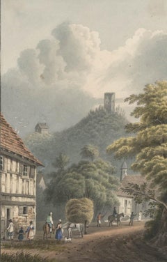 Thomas Remnant Charleton (1756-1849) - Watercolour, Ruins of Bodmin