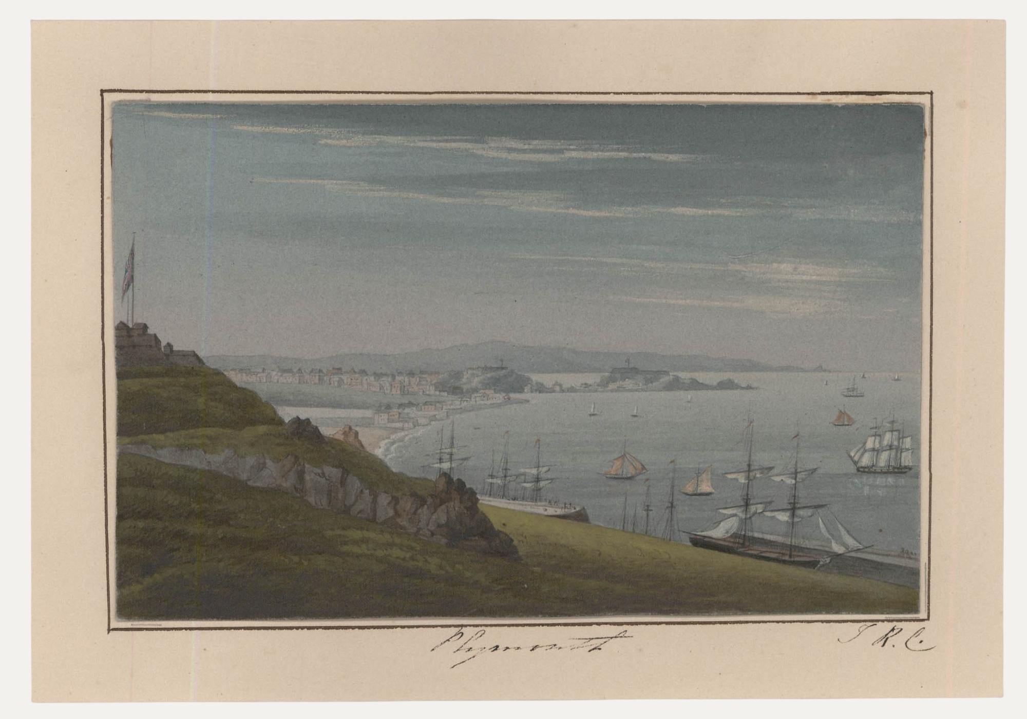 Thomas Remnant Charleton (1756-1849) - Early 19th Century Watercolour, Plymouth