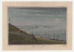 Thomas Remnant Charleton (1756-1849) - Frühes 19. Jahrhundert Aquarell, Plymouth