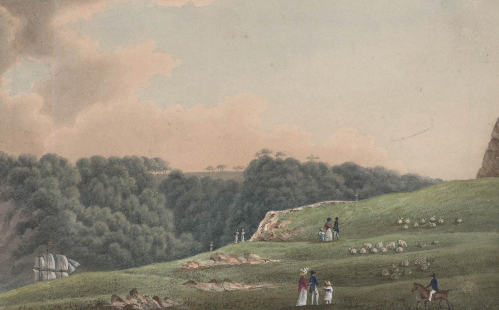 Thomas Charleton (1756-1849) - Aquarelle, Clifton Downing - Art de Unknown