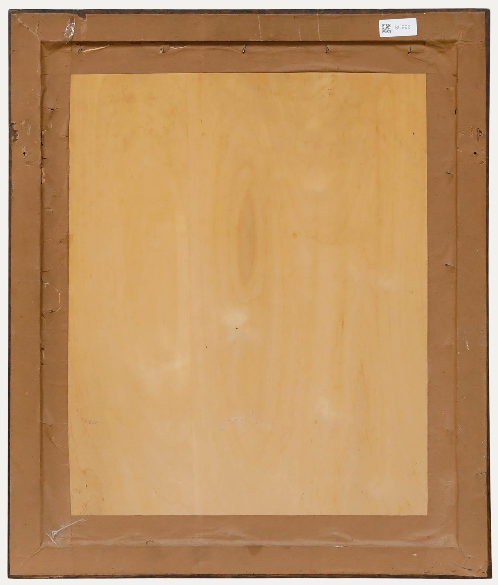 Pastel encadré de la fin du 19e siècle - Un jeune voyageur - Noir Portrait par Unknown