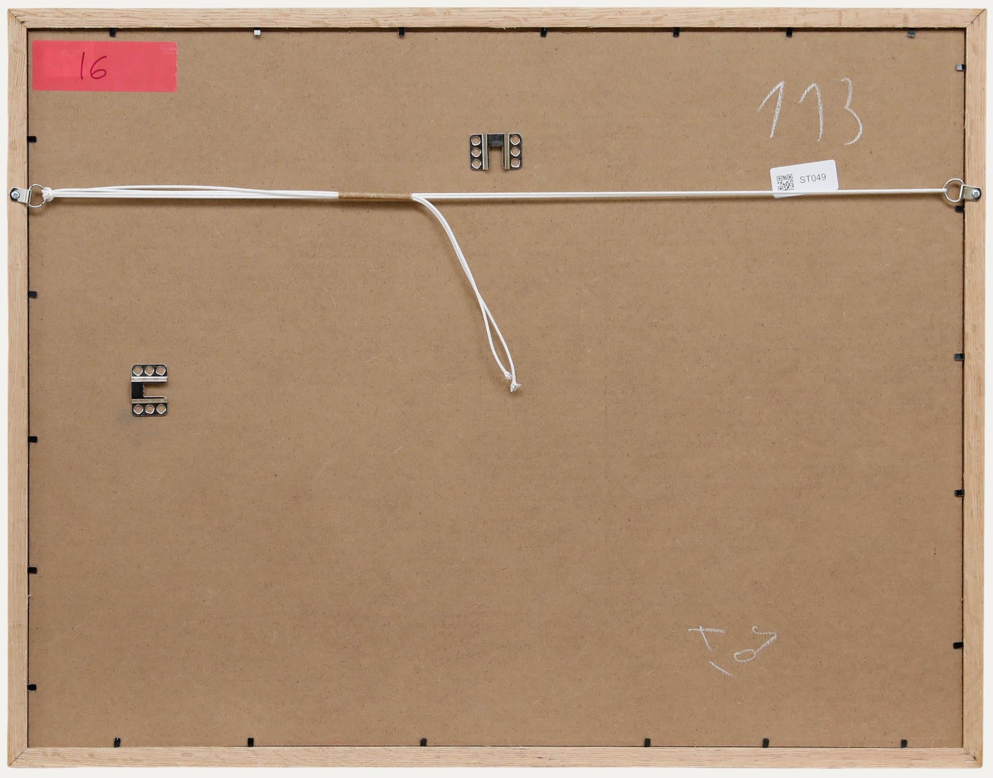 Christian Julia (1921-1991) - Disegno a carboncino della metà del XX secolo, studio di una chiesa - Landscape Art Grigio di Unknown