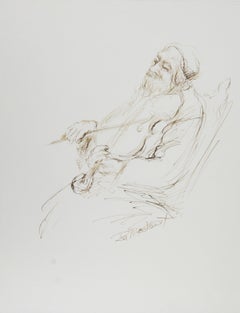 Encre moderne sur papier de Ira Moskowitz - VI