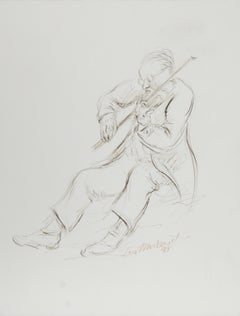 Encre moderne sur papier de Ira Moskowitz - IX
