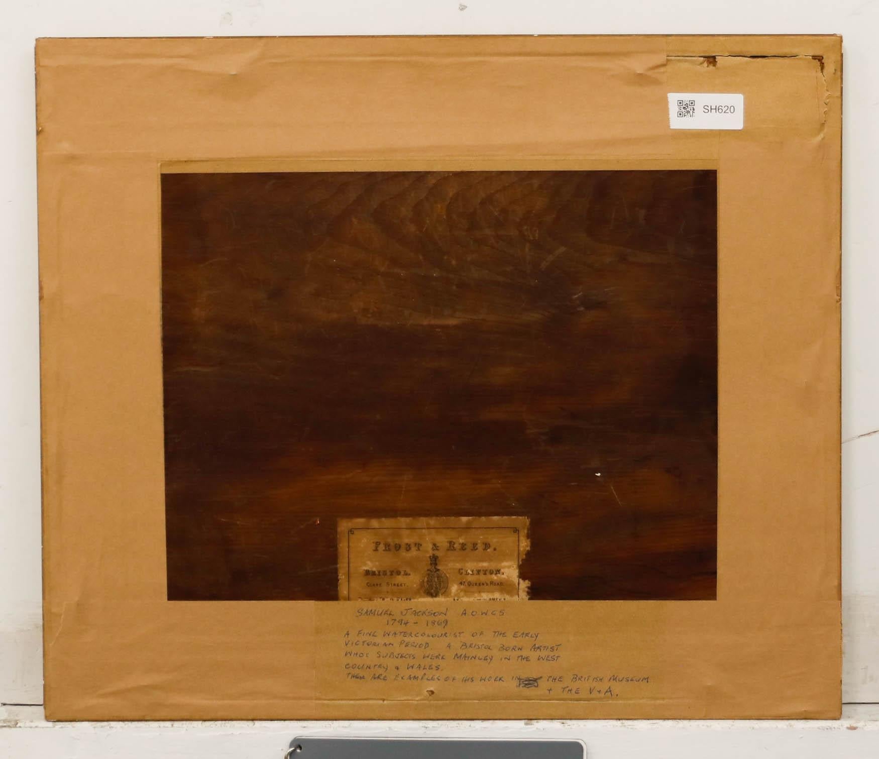 Attribué. Samuel Jackson (1794-1869) - Aquarelle encadrée, Scène de lac montagneux - Beige Landscape Art par Unknown
