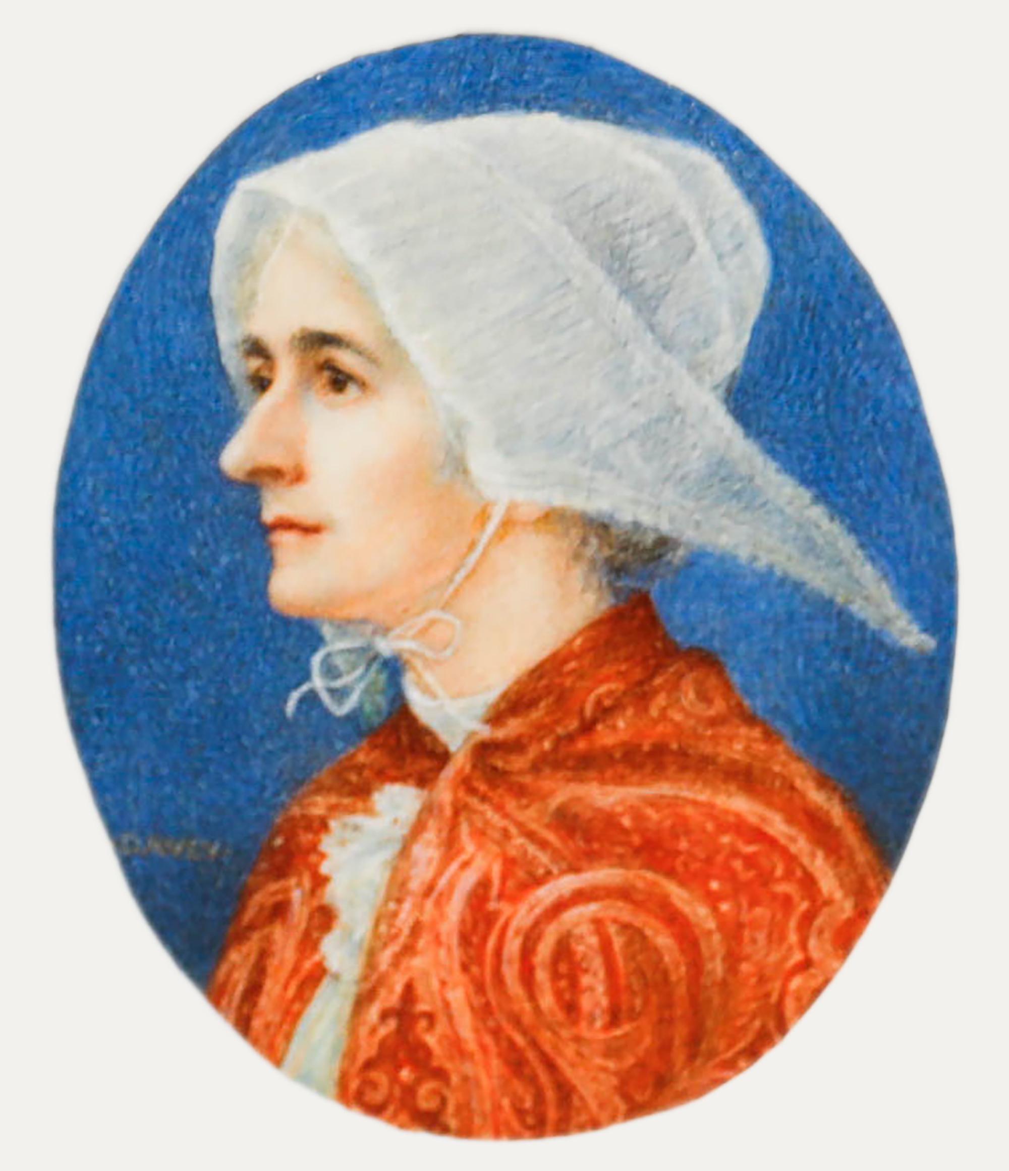Davey - Acquerello della fine del XIX secolo, Donna bretone - Art di Unknown