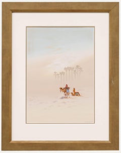 Wilson Furness  - 20th Century Watercolour, Camels and Ruins