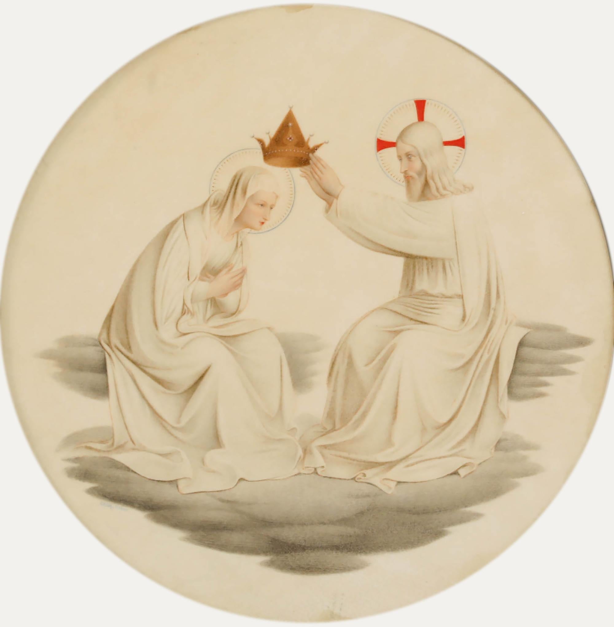 Gadda de Florencia según Fra Angelico - Acuarela, Coronación de la Virgen - Art de Unknown