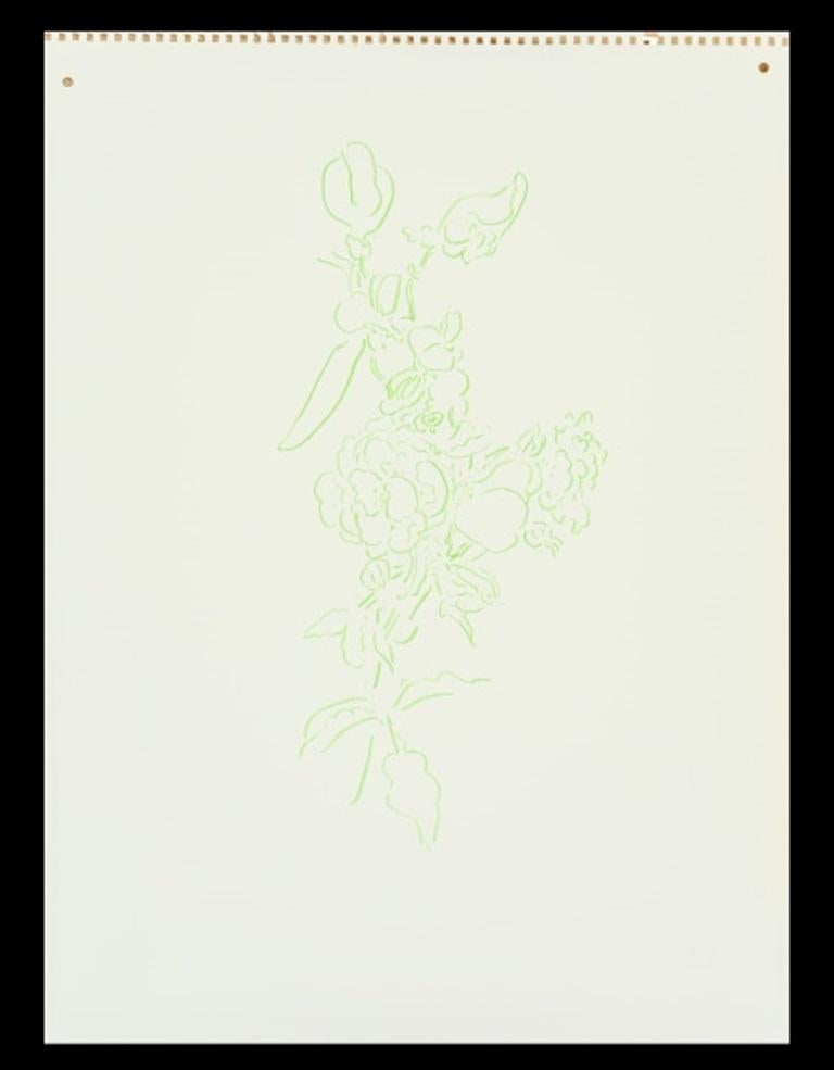 Sweet Pea y rosas, verde, dibujo de Jeffry Mitchell, 2010

Más información:
Medio: Lápiz de color sobre papel
Dimensiones: 20 x 16 pulg.

Sobre el artista: El principal medio de Jeffry Mitchell es la cerámica y conoce bien sus tradiciones en todo el