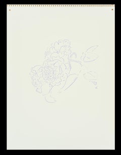 Rosas, Violeta, Dibujo lineal de Jeffry Mitchell, 2010