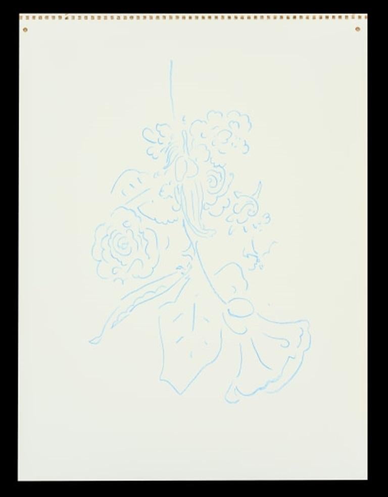 Rosas y Glorias de la Mañana, Azul, Dibujo de Jeffry Mitchell, 2010

Más información:
Medio: Lápiz de color sobre papel
Dimensiones: 20 x 16 pulg.

Sobre el artista: El principal medio de Jeffry Mitchell es la cerámica y conoce bien sus tradiciones