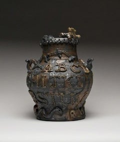 Alphabet Pot, Steingut von Jeffry Mitchell, 2017
