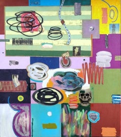Quema de la bandera. (1933 - 7), Pintura de Max Presneill 2025