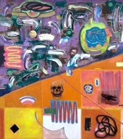 Séparation des frontières. (1933 - 9), peinture de Max Presneill, 2025