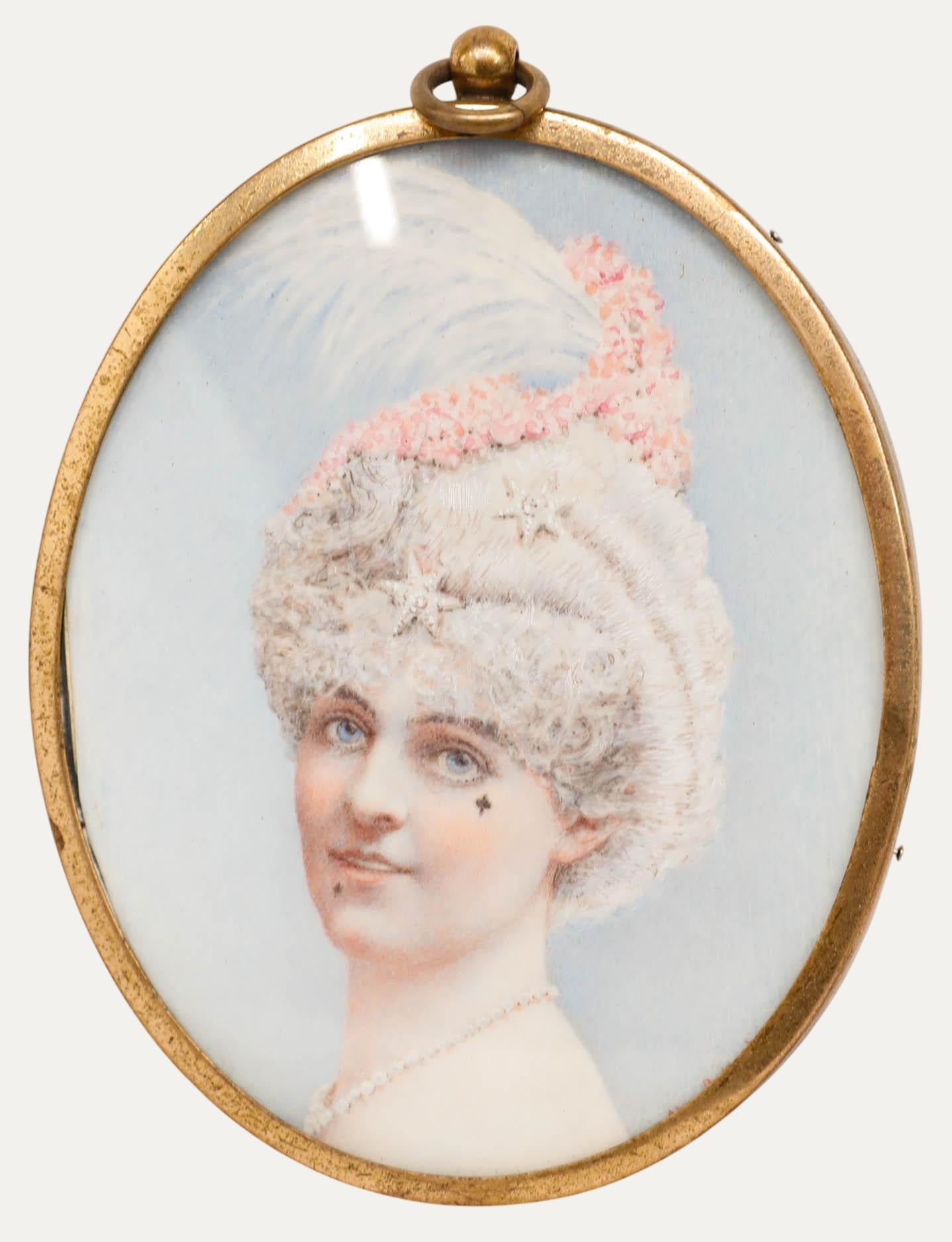 Portrait di Unknown - Ugo Catani (1861-1943) - Acquerello in miniatura della fine del XIX secolo, L'esecutore