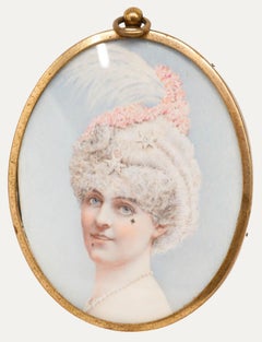 Ugo Catani (1861-1943) - Miniatur Aquarell des späten 19. Jahrhunderts, The Performer