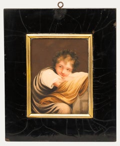 H. Harding - Miniatur 1821 Aquarell, Das schlaue Mädchen