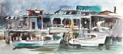 Aquarelle impressionniste d'Eve Nethercott de Gloucester