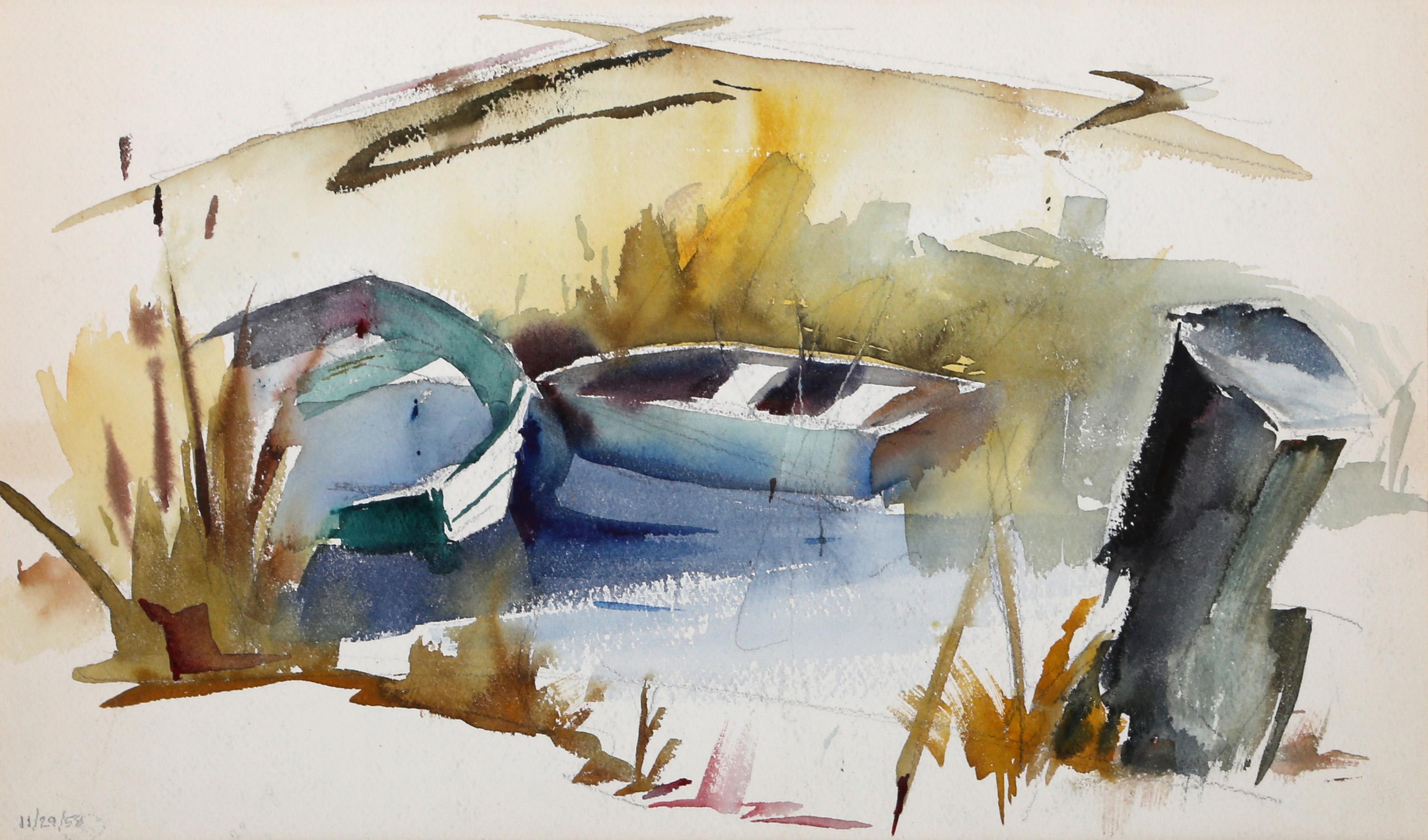 Hamptons, aquarelle impressionniste d'Eve Nethercott