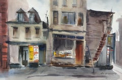 Chinatown, acuarela impresionista de Eve Nethercott