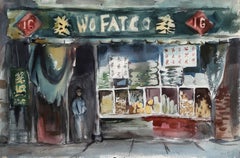 Wo Fat Co, aquarelle impressionniste d'Eve Nethercott