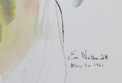 Woman in Yellow, Impressionist Watercolor by Eve Nethercott