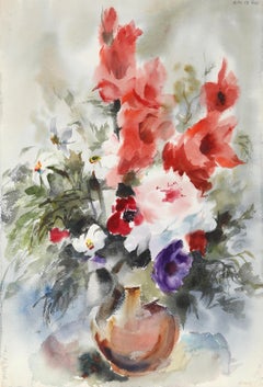 Fiori, acquerello impressionista di Eve Nethercott