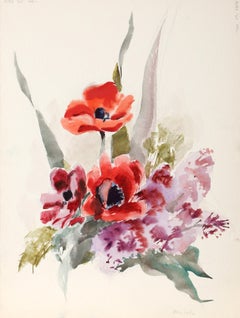 Fiori, acquerello impressionista di Eve Nethercott
