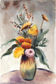 Flowers, aquarelle impressionniste d'Eve Nethercott