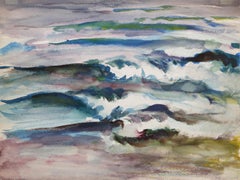 Rockport, impressionistisches Aquarell von Eve Nethercott